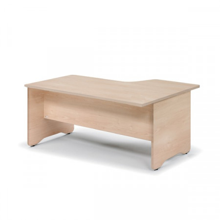 Bureau d’angle gauche Hêtre 160x120x80 cm – Confort et productivité dans un coin de votre bureau