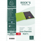 Paquet 100 sous-chemises ROCK''S80 framboise