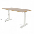 BUREAU ELECTRIQUE - HAUTEUR REGLABLE - 180CM CHÊNE