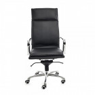 FAUTEUIL DIRECTION - SIMILI CUIR NOIR