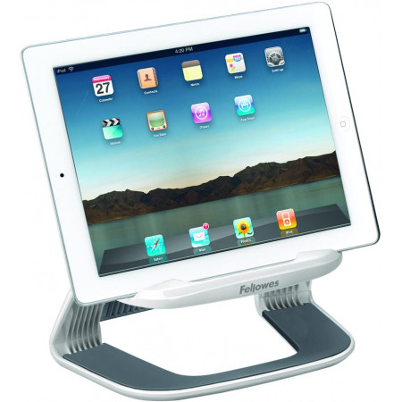 Spire Support ergonomique pour Tablette Blanc et gris