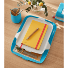 Corbeille courrier+organiseur Cosy jaune