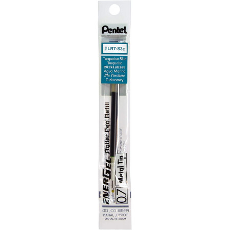 RECHARGE ROLLER ENERGEL BLEU TURQUOISE 0.7