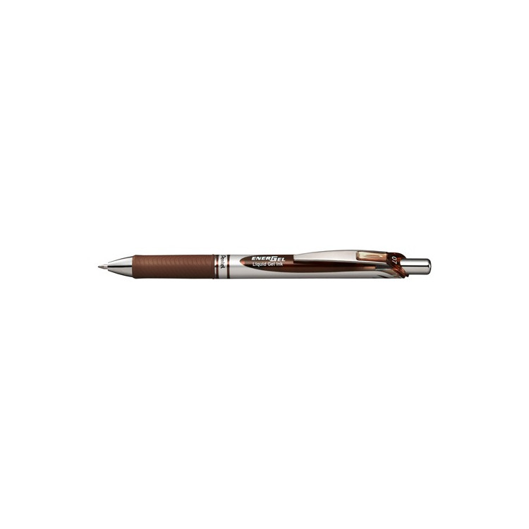 STYLO ENERGEL RETRACTABLE 0.7 MM MARRON