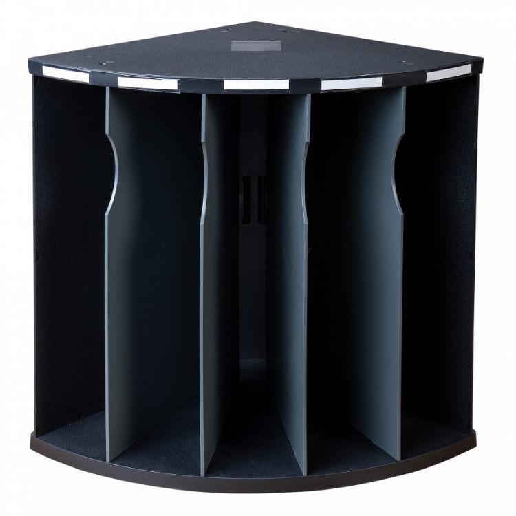 Trieur 5compar. THE CORNER noir/gris sou