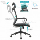 Fauteuil de bureau VEGA avec appui-tête – Confort et ergonomie pour vos journées de travail