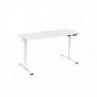 BUREAU ELECTRIQUE HAUTEUR REGLABLE 140CM BLANC