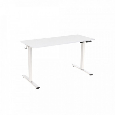 BUREAU ELECTRIQUE HAUTEUR REGLABLE 140CM BLANC
