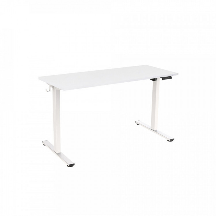 BUREAU ELECTRIQUE HAUTEUR REGLABLE 140CM BLANC