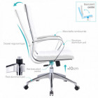 FAUTEUIL DE BUREAU "MAJORIS" BLANC