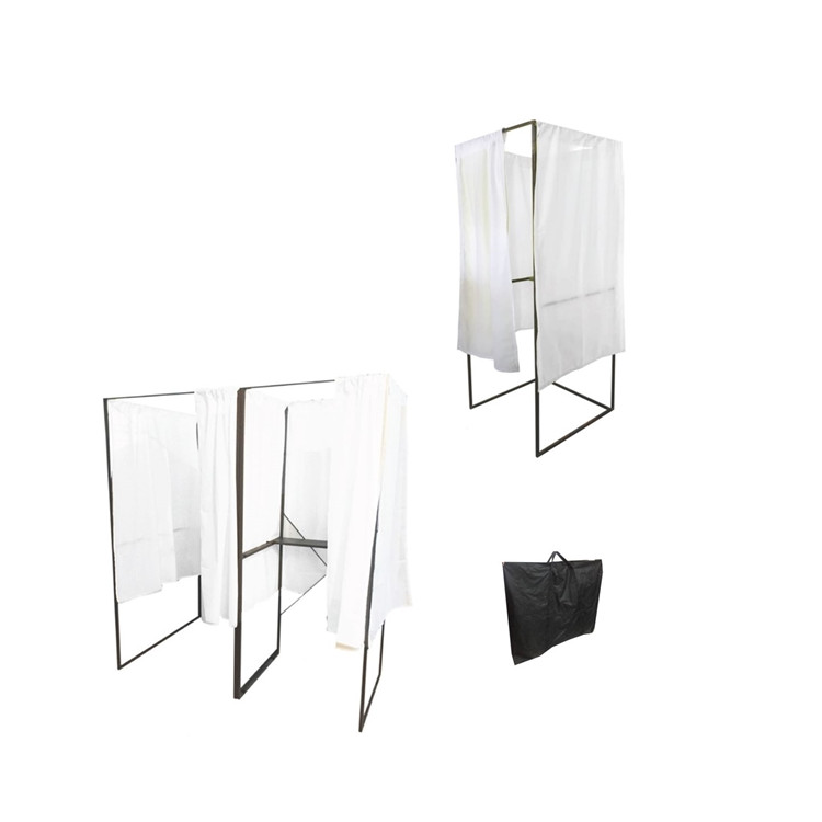 Isoloir standard pour élections – Structure acier et rideau opaque M1