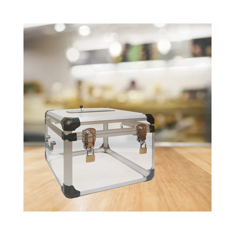 Urne électorale 1300 bulletins avec compteur – Plexiglass transparent et sécurisée