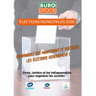 Urne électorale 1300 bulletins avec compteur – Plexiglass transparent et sécurisée