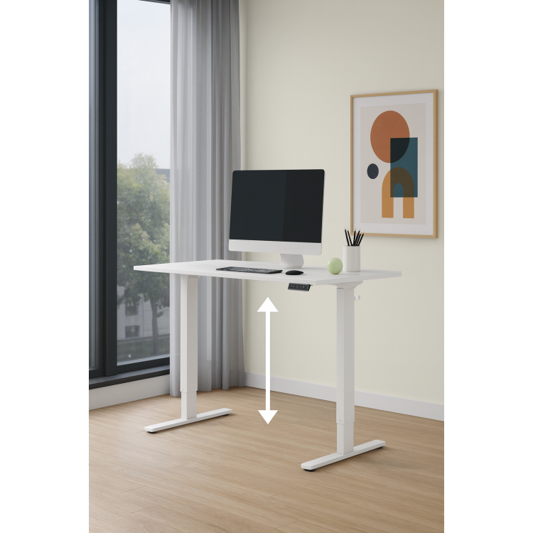 Bureau assis-debout électrique E-TABLE 140x80 cm