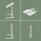 Bureau assis-debout compact pliable Ergo – 65 x 46 cm