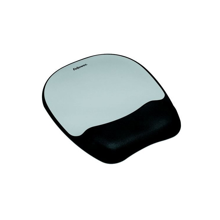 Tapis de souris avec repose-poignet Ergo Mouss' - Aluminium - Ergonomique