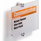 PLAQUE DE PORTE CRYSTALSIGN A5 TRANSP.