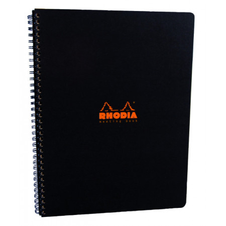 MEETING BOOK - Format A4 - NOIR - 160 Pages
