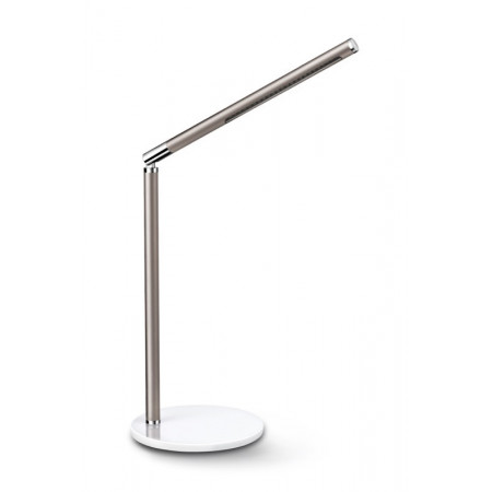 Lampe de bureau LED Ecoline taupe – design compact