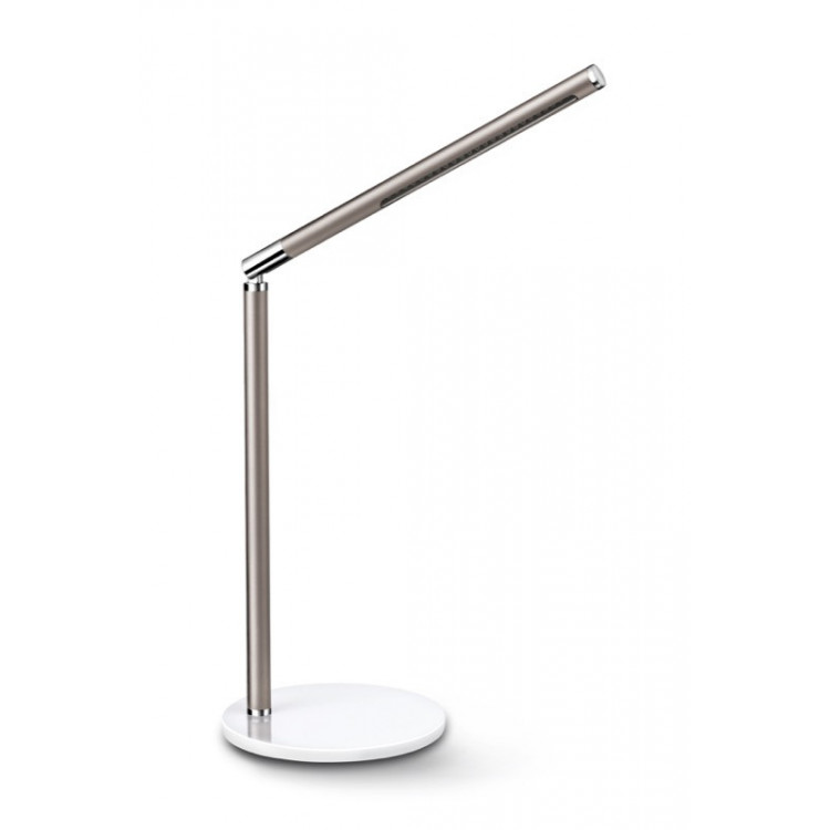Lampe de bureau LED Ecoline taupe – design compact