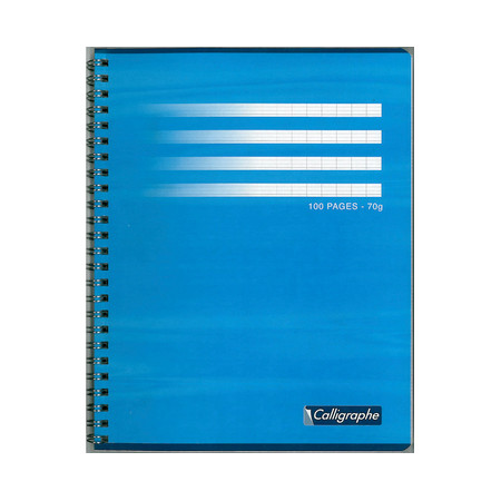 CAHIER DOS SPIRALE, Format A4, Petits Carreaux, 21X29.7 - 100 PAGES 5X5