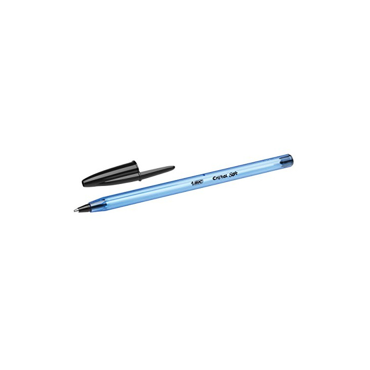 STYLO BILLE - BIC CRISTAL- 1,0mm EPAISSEUR DE TRAIT - NOIR